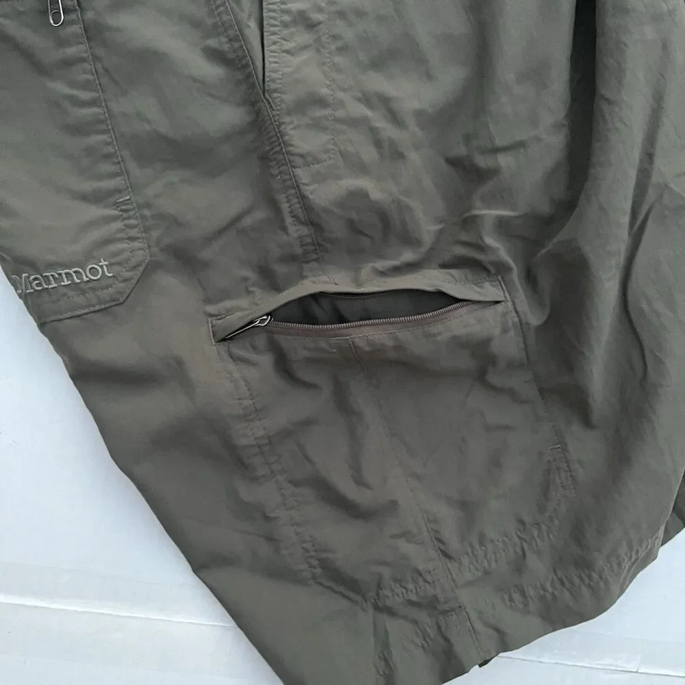 Marmot Hiking Cargo Shorts Mens Size 40 Lightweight Stretch Trekk Camping Trail